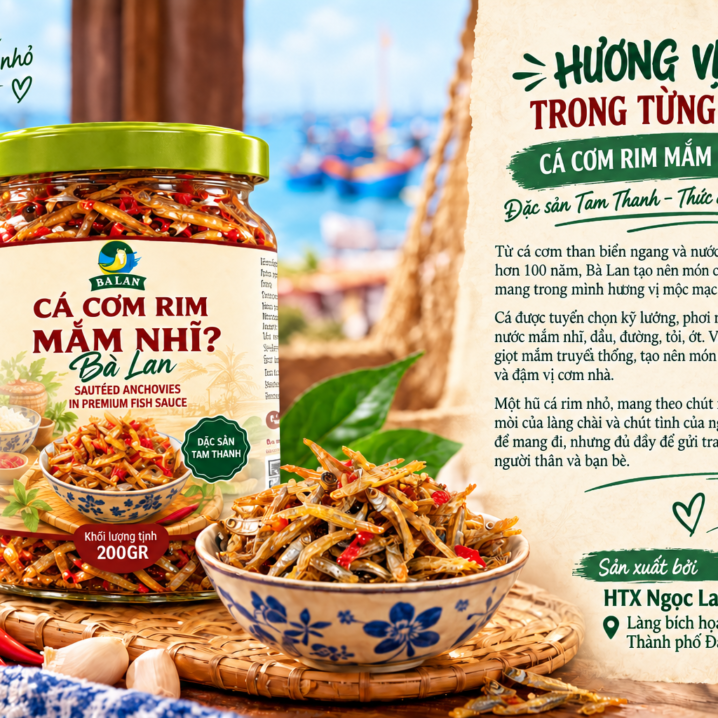 Cá cơm rim mắm nhỉ Ba