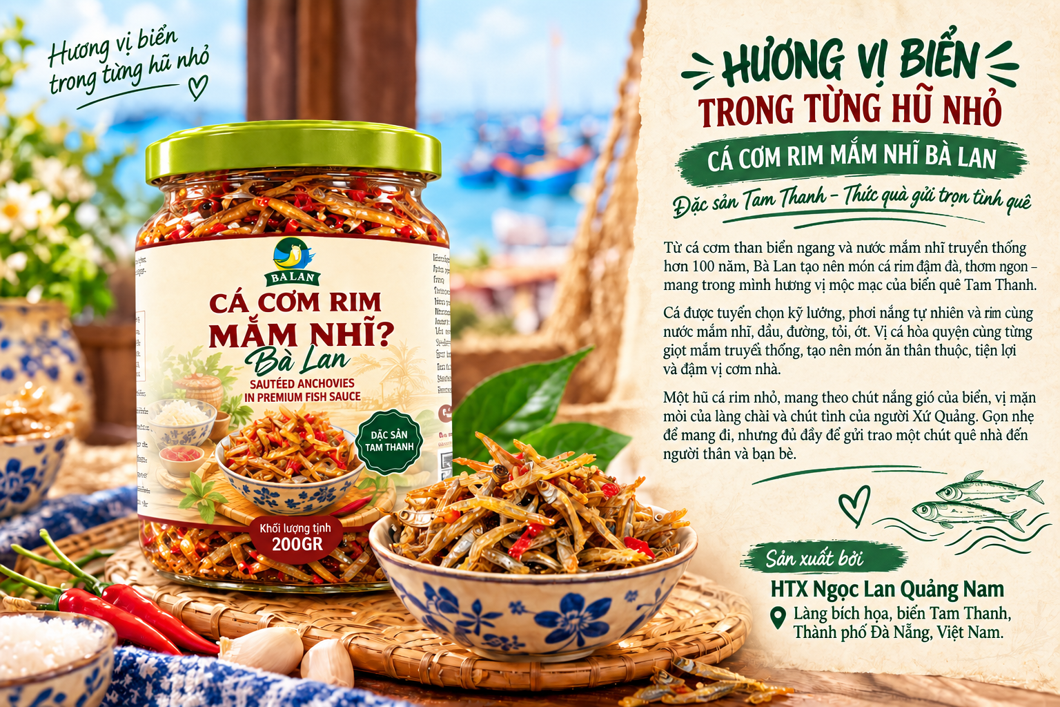 Hương vị biển trong từng hũ nhỏ